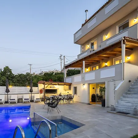 Luxurious - Private Pool, Jacuzzi, Sauna, & Gym - 13km To Rethymno Center וילה Kirianna