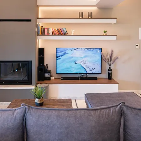 Villa Luxurious - Private Pool, Jacuzzi, Sauna, & Gym - 13km To Rethymno Center Kirianna