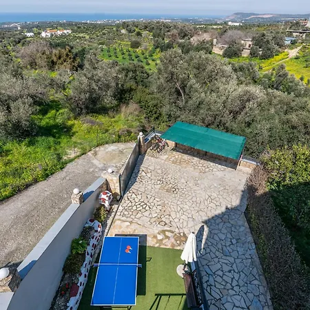 Luxurious - Private Pool, Jacuzzi, Sauna, & Gym - 13km To Rethymno Center Kirianna